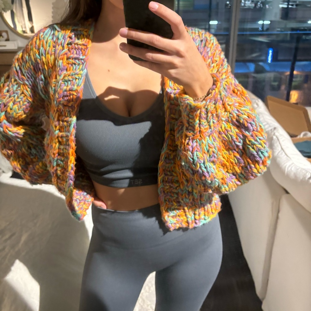 Colorful cardigan